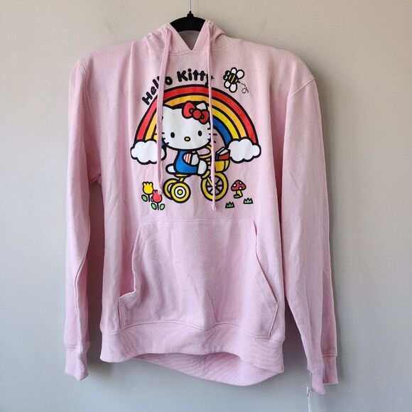 Hello Kitty Women's Tricycle and Rainbow Adult Pullover Hoodie | NWT | Small - Picture 4 of 7
